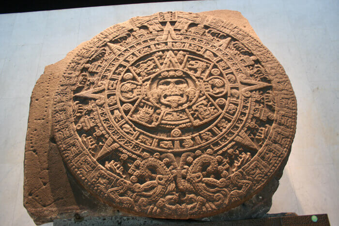 Aztec sun calendar